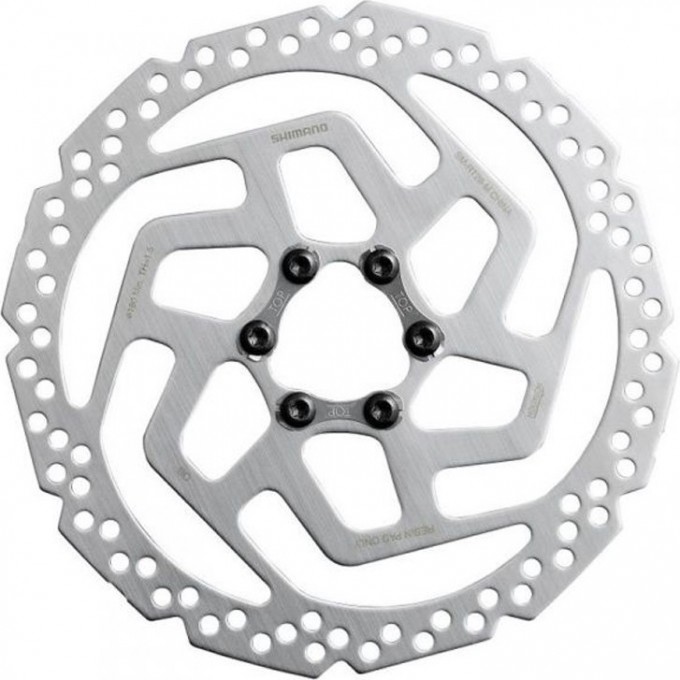 Тормозной диск SHIMANO RT26, 160мм, 6-БОЛТОВ, ТОЛЬКО ДЛЯ ПЛАСТ КОЛОД ESMRT26S